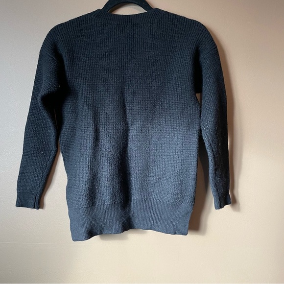 Aritzia Wilfred Free Isabelli Waffle Knit Merino Wool Sweater Size Medium - Picture 3 of 12